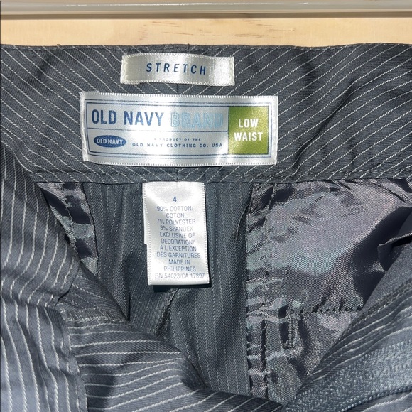 EUC Old Navy STRETCH LOW WAIST Size 4 Dark Gray Pants - Picture 4 of 4